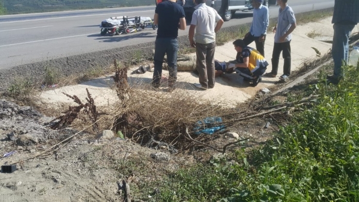 Bilecik’te Motosiklet Kazası; 1 Yaralı