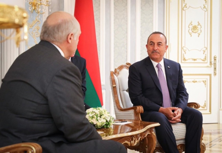 Dışişleri Bakanı Çavuşoğlu, Belarus Cumhurbaşkanı Lukashenko Tarafından Kabul Edildi