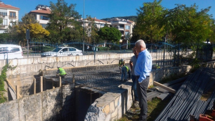 Başkan Gürün Menteşe Kentsel Tasarım Yol Çalışmalarını İnceledi