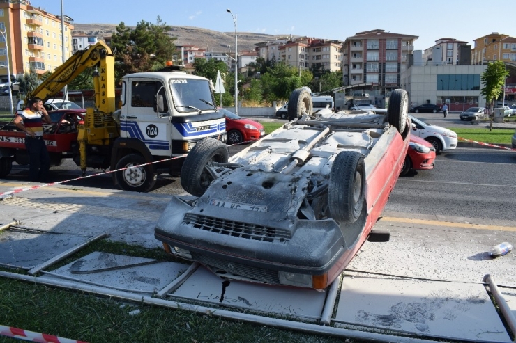 Malatya’da Otomobil Takla Attı: 1 Yaralı