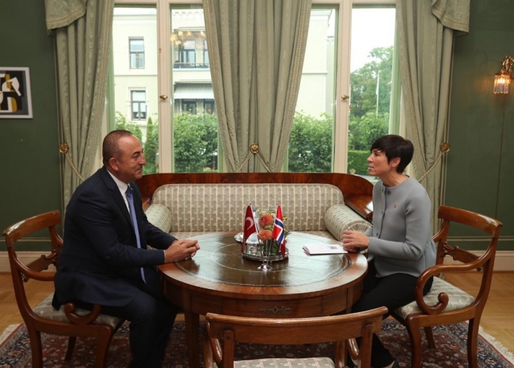 Bakan Çavuşoğlu, Norveçli Mevkidaşı İle Bir Araya Geldi