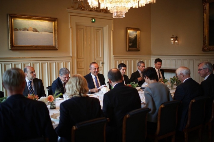 Bakan Çavuşoğlu, Norveçli Mevkidaşı İle Bir Araya Geldi
