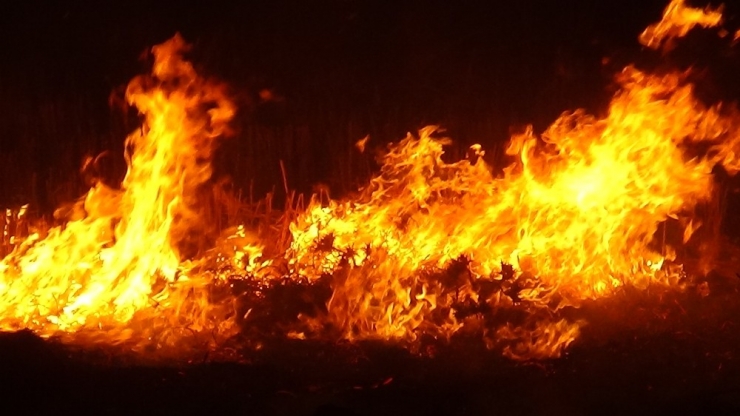 Diyarbakır’da Anız Yangını