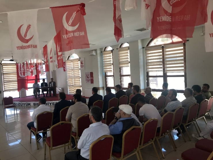 Bozüyük’te Yeniden Refah Partisi 1. Olağan İlçe Kongresini Gerçekleştirdi