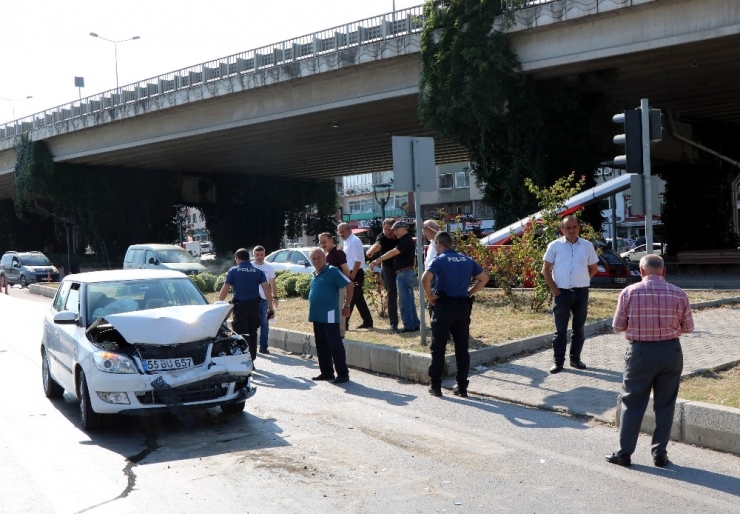 Samsun’da Trafik Kazası: 1 Yaralı