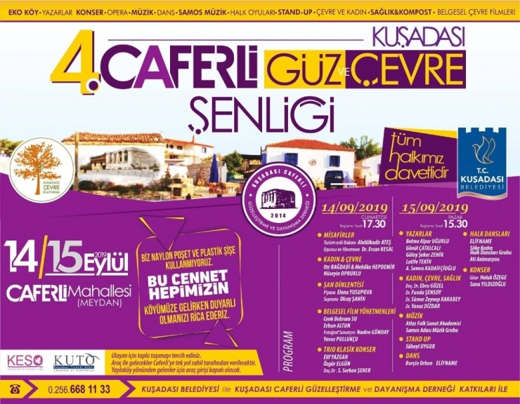 4. Cafer Güz Ve Çevre Şenliği 14-15 Eylül’de Yapılacak