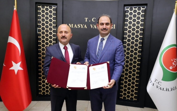 Amasya İl Özel İdaresi İle Ptt’den Kaynak Yönetiminde Türkiye’de İlk Olacak Proje İş Birliği