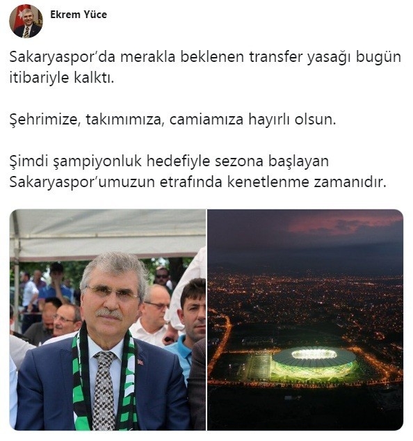 Sakaryaspor’da Transfer Tahtası Açıldı