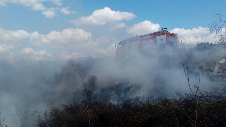 Lastik Yakarken Yangın Çıkardılar