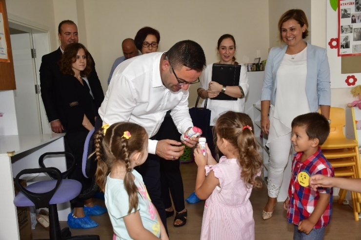 Biga Belediyesinin Kreşlerinde İlk Gün Heyecanı