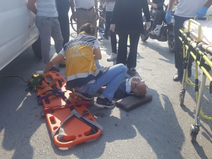 Bisiklet Sürücüsü Ölümden Döndü