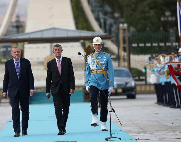 Cumhurbaşkanı Erdoğan, Çekya Başbakanı Babis’i Resmi Törenle Karşıladı