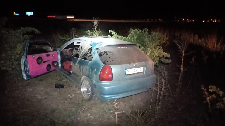 Gaziantep’te Otomobil Üzüm Bağına Girdi: 1 Yaralı