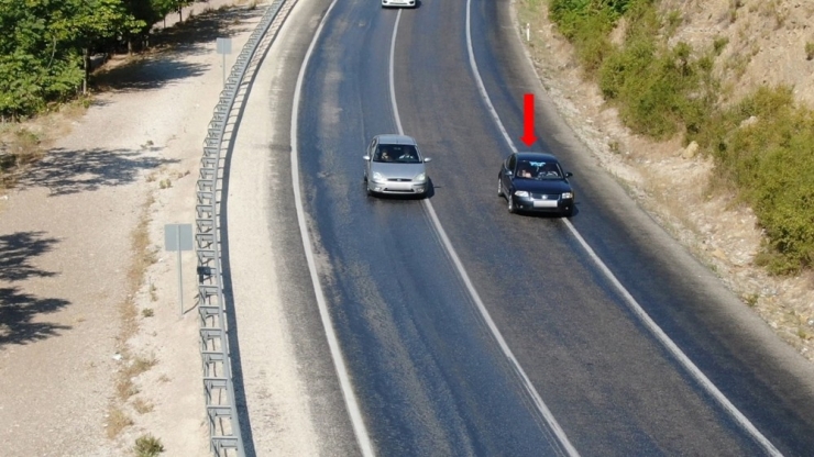 Şerit İhlallerine Ceza, Havadan Geldi