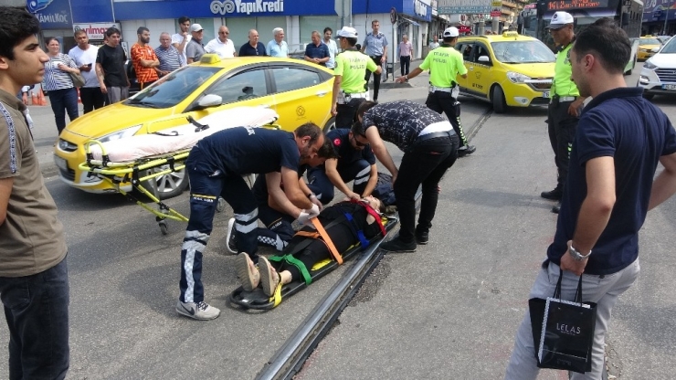 8 Aylık Hamile Kadın Motordan Düştü