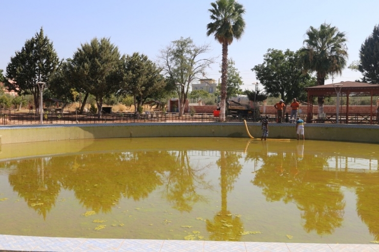 Mesire Alanındaki Su Havuzu Temizleniyor