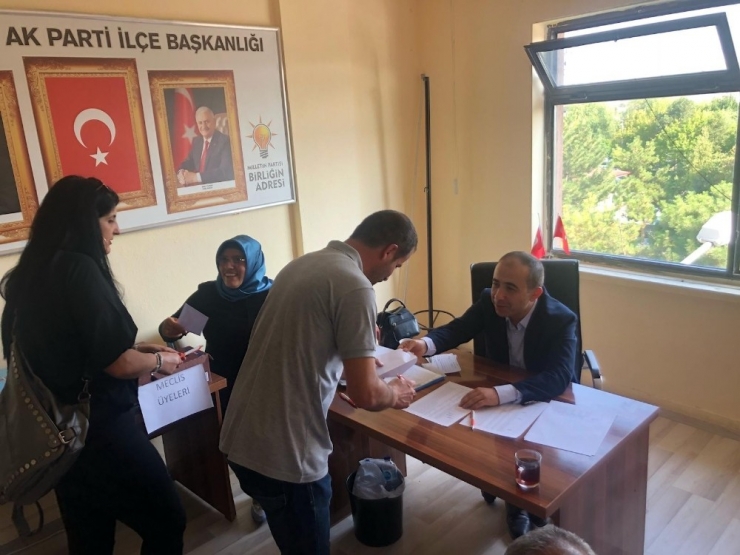 Ak Parti Avanos İlçe Başkanlığında Temayül Yoklaması Yapıldı