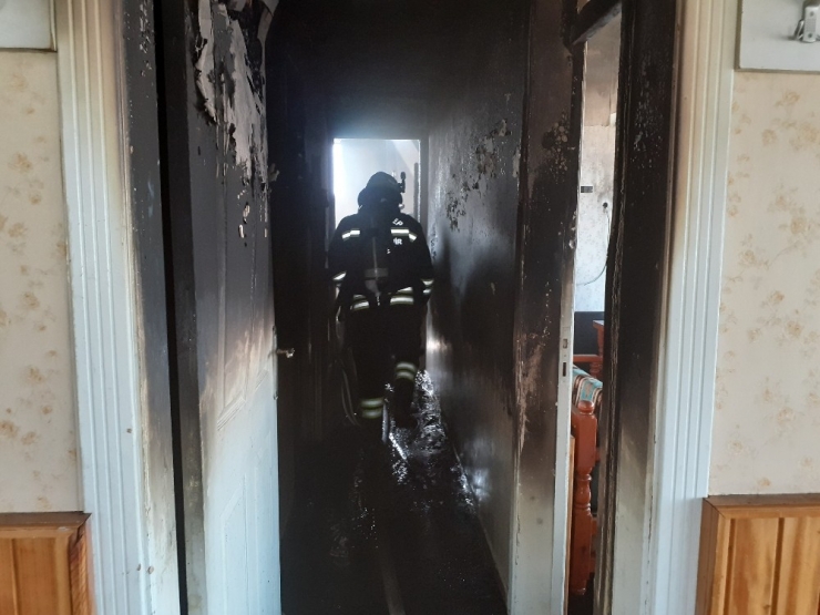 Okuma Evinde Yangın