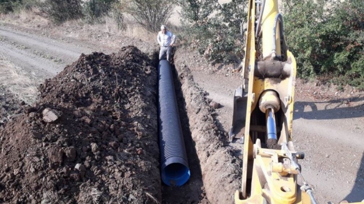 İnönü Belediyesi’nden Yeni Oluşturulan Mahalleye Alt Yapı Hizmeti
