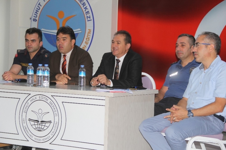 Şuhut’ta Trafik Şube Güvenlik Toplantısı