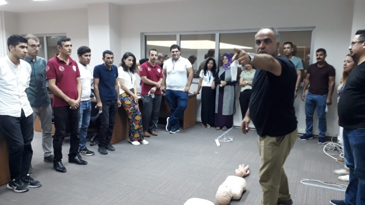 112 Acil Çağrı Merkezi Personeline Yangın Eğitimi