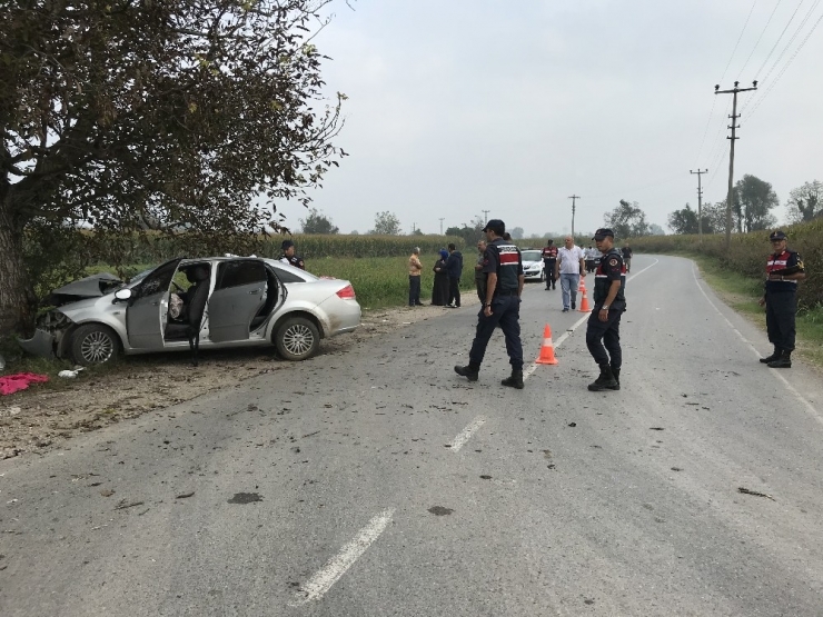 Sakarya’da Otomobil Ağaca Çarptı: 3’ü Ağır 5 Yaralı