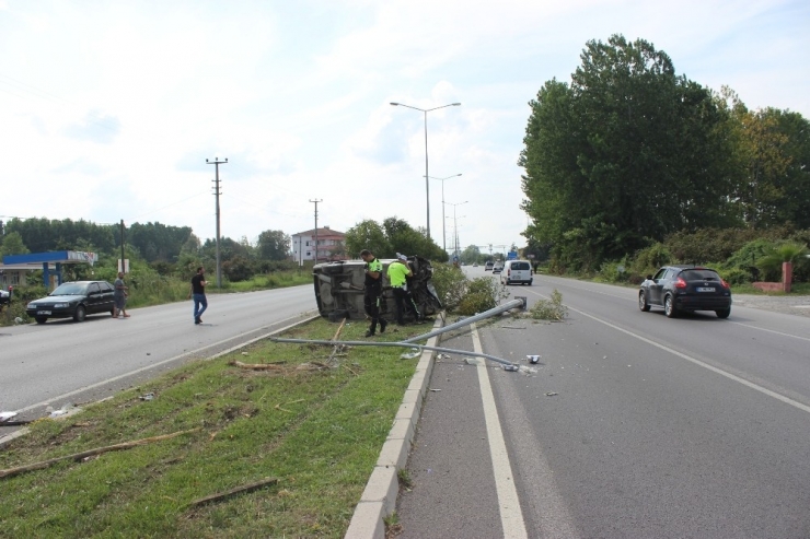 Çarşamba’da Trafik Kazası: 1 Yaralı