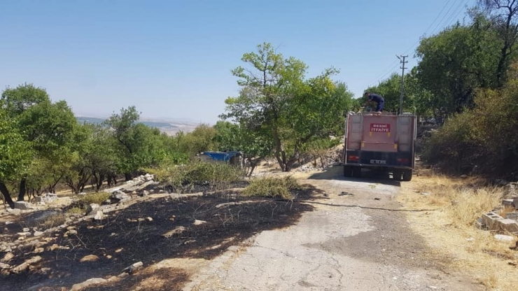 Besni’de Anız Yangını