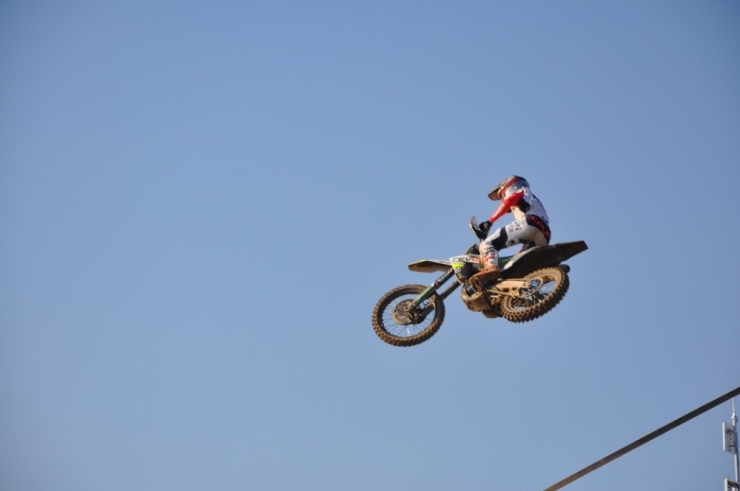 Dünya Motokros Şampiyonası Eleme Yarışı Yapıldı