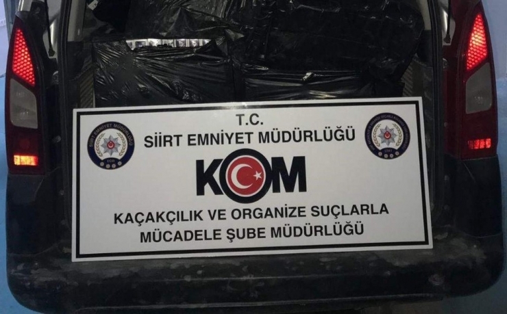 Siirt’te 9 Bin 760 Paket Kaçak Sigara Ele Geçirildi