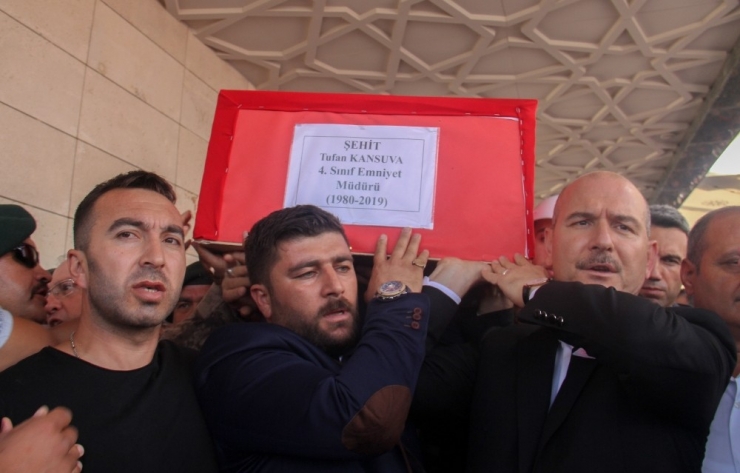 Şehit Özel Harekat Şube Müdürü Kansuva Son Yolcuğuna Uğurlandı