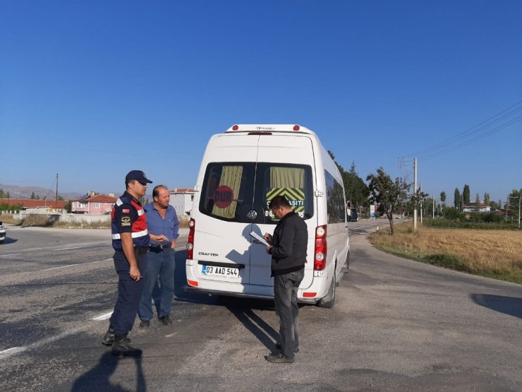 Şuhut’ta Öğrenci Servisleri Denetlendi