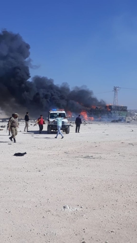 Pamuklu Yüklü Tır Cayır Cayır Yandı