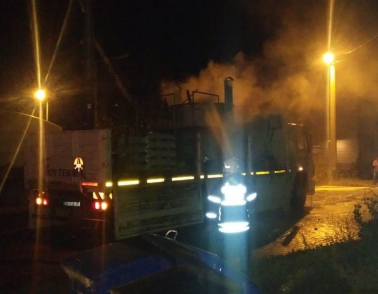 Nazilli’de Boya Yüklü Kamyonda Patlama Meydana Geldi, 5 Kişi Yaralandı