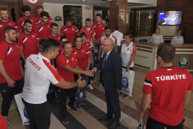 Başkan Kayda, İşitme Engelli Judo Milli Takımını Ağırladı