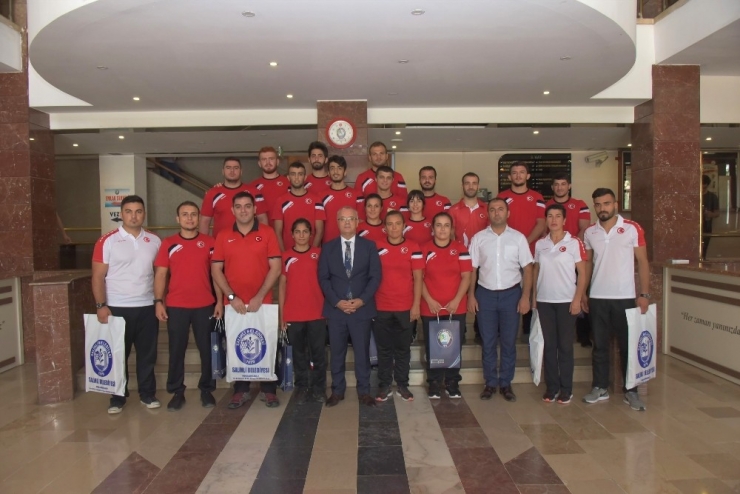 Başkan Kayda, İşitme Engelli Judo Milli Takımını Ağırladı