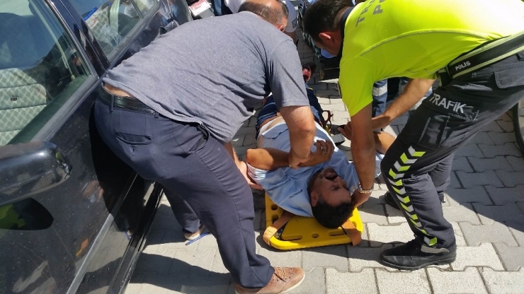 Kulu’da Otomobil Yayaya Çarptı