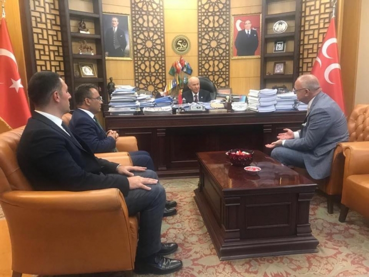 Başkan Ergün Mhp Lideri Bahçeli’yi Ziyaret Etti