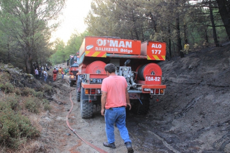 Kazdağları’nda Çıkan Orman Yangını Söndürüldü