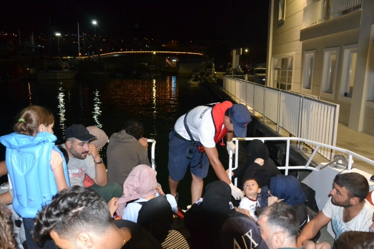 Kuşadası’nda 13’ü Çocuk 45 Düzensiz Göçmen Yakalandı