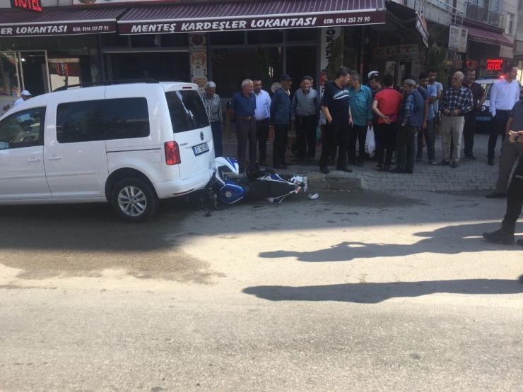 Boyabat’ta Motosiklet Kazası: 1 Yaralı