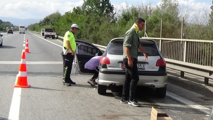 Düzce Tem’de Trafik Kazası: 2 Kişi Yaralı