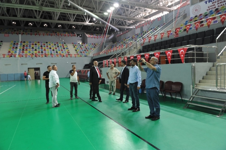 Trabzon’da Gelecek Yıl Yapılacak Olan Dünya İşitme Engelliler Güreş Şampiyonası Öncesinde İncelemelerde Bulunuldu