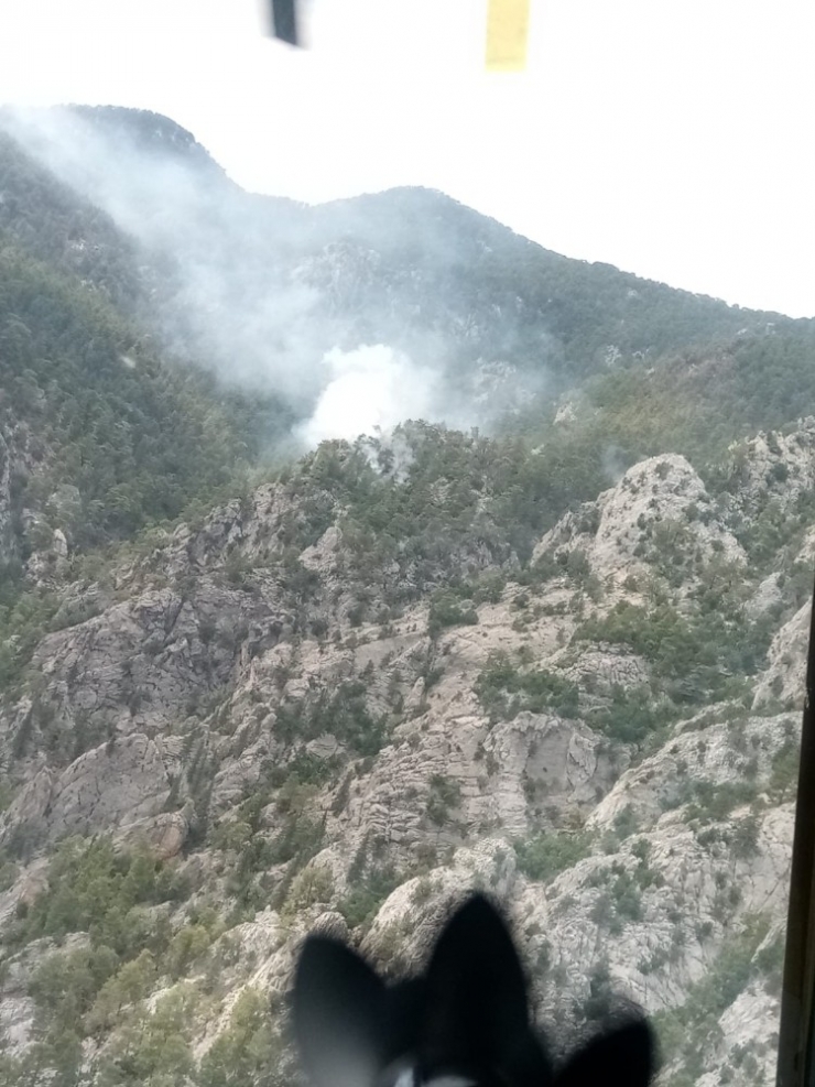 Yıldırım Sebebiyle 3 Gün Önce Çıkan Yangın Kontrol Altına Alındı