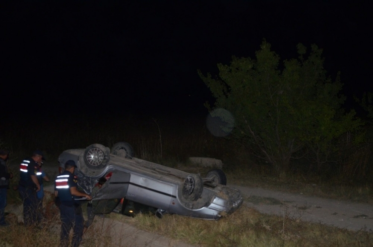 Konya’da Otomobil Takla Attı: 3 Yaralı