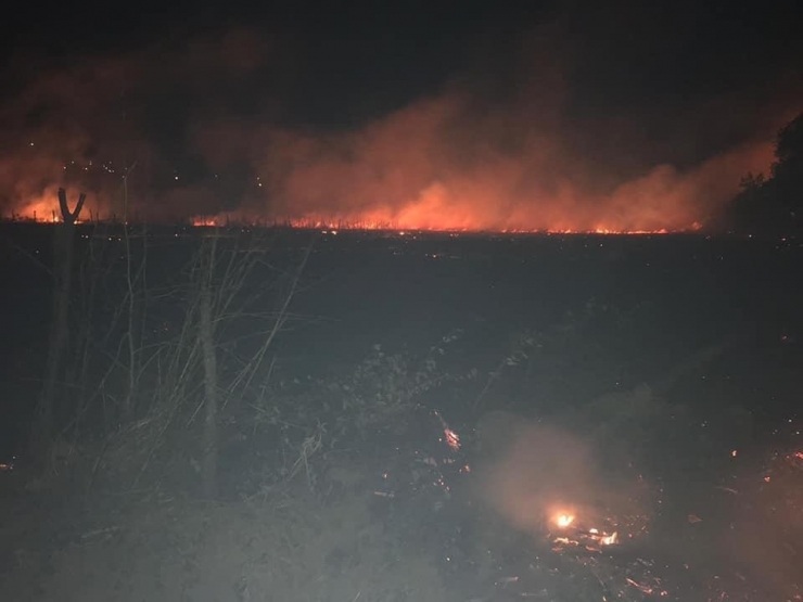 Ortaca’daki Yangını Söndürme Çalışmaları Devam Ediyor