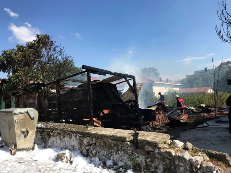 Sakarya’da Çıkan Yangında Bir Ev Ve İki Baraka Kullanılamaz Hale Geldi