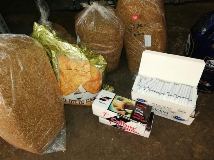 Kocaeli’de Ekiplerden İş Yerlerine Kaçak Tütün Operasyonu