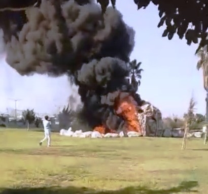 Şanlıurfa’da Süs Havuzunda Korkutan Yangın