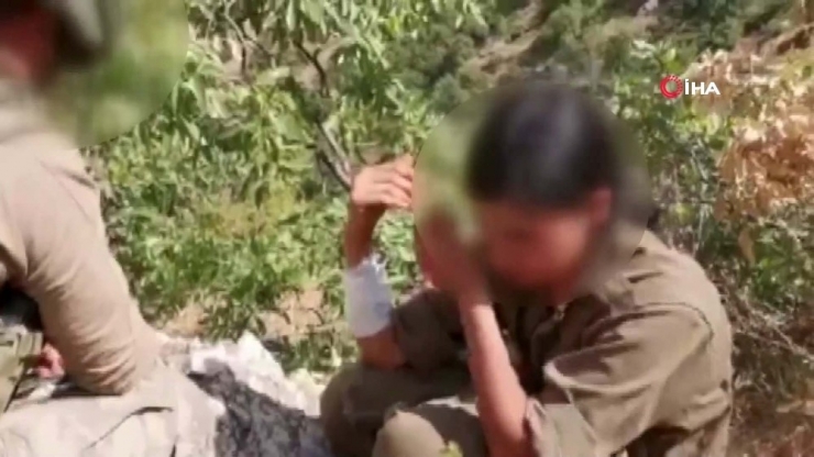 Mehmetçikten Teslim Olan Kadın Teröriste Şefkat Eli